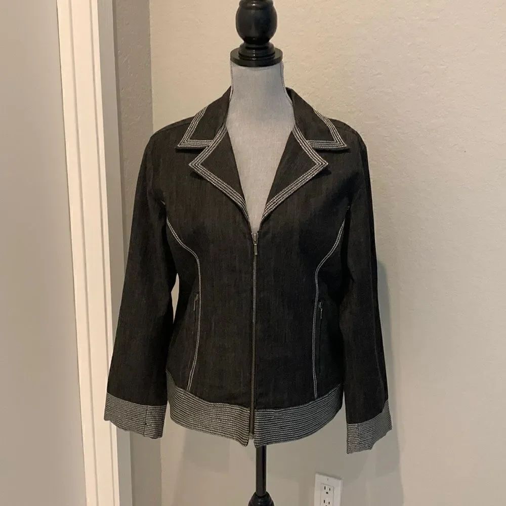 Chico’s Black Denim Jacket